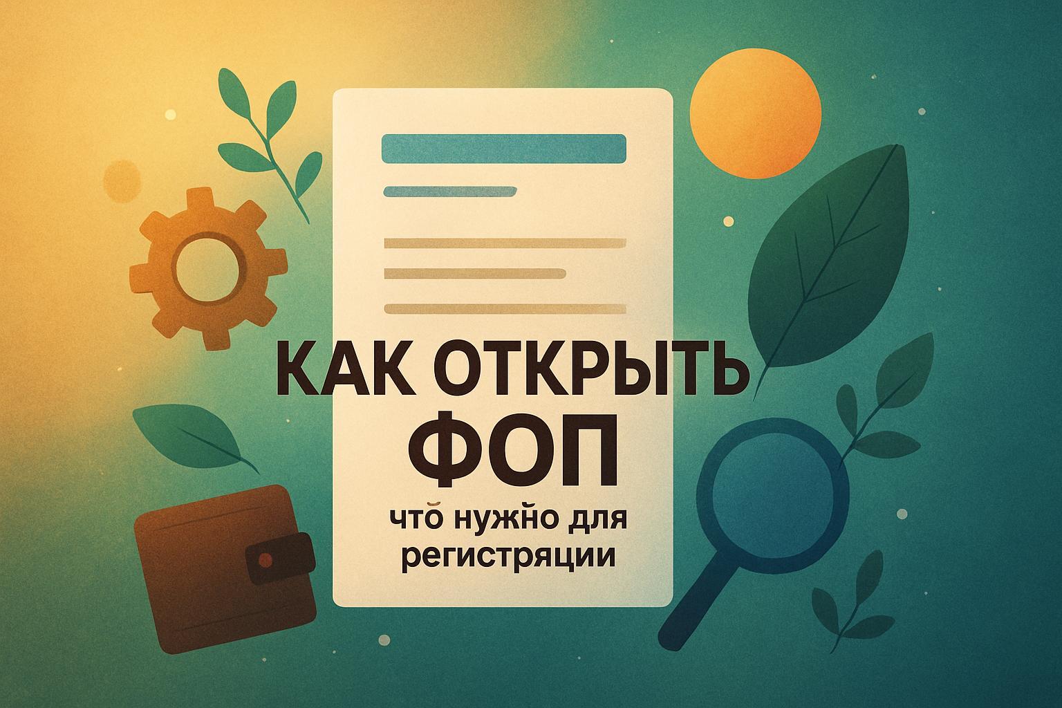 Как открыть ФОП: что нужно для регистрации
