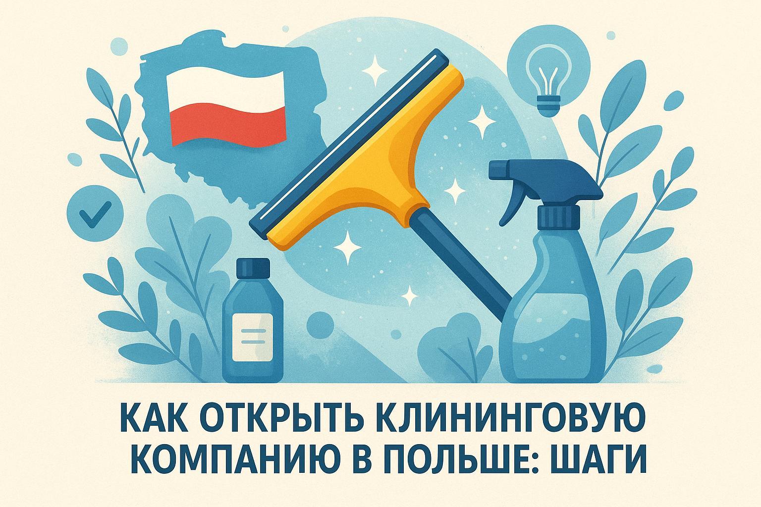 Как открыть клининговую компанию в Польше: шаги
