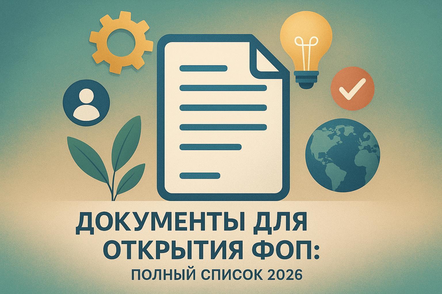 Документы для открытия ФОП: полный список 2026
