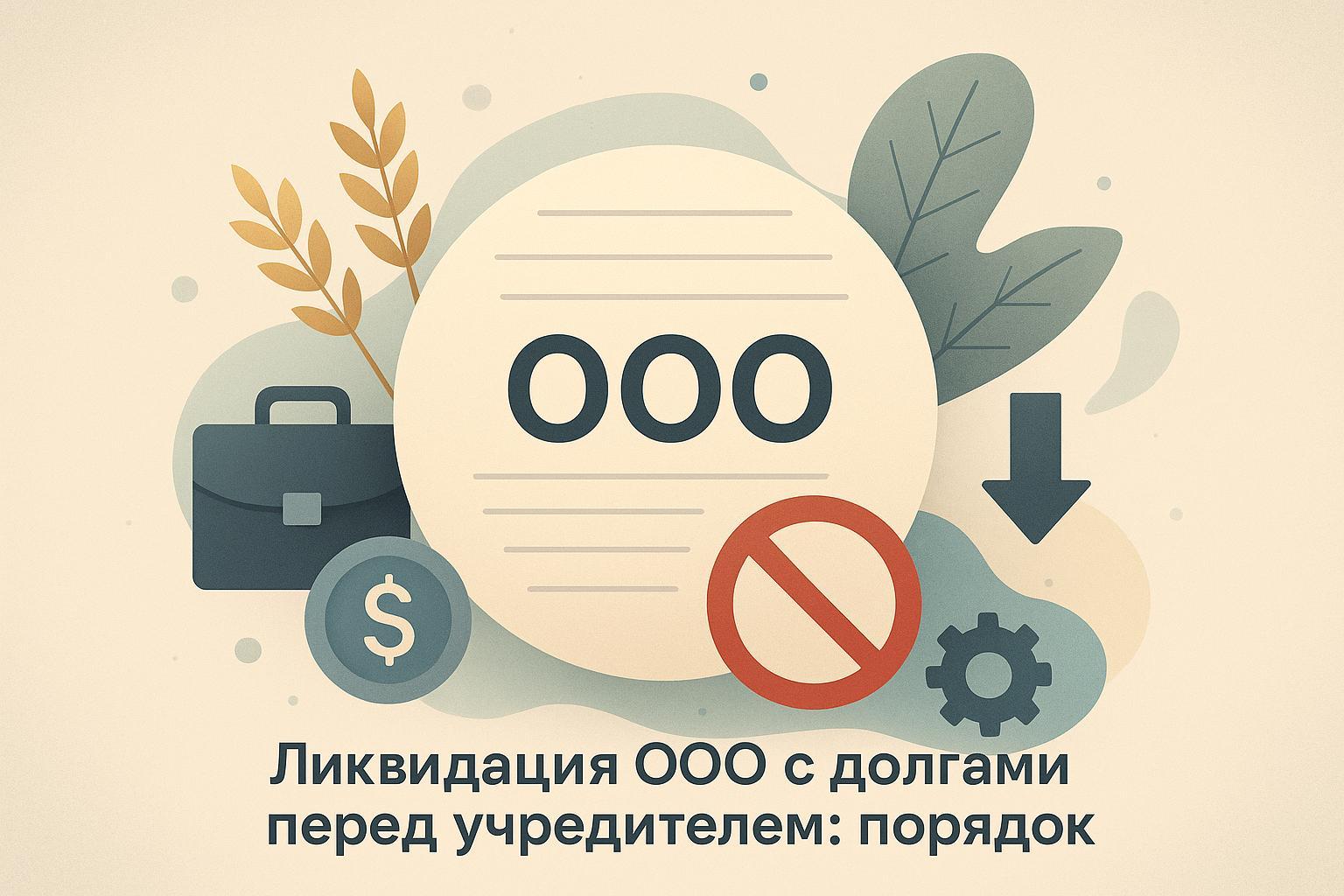 Ликвидация ООО с долгами перед учредителем: порядок