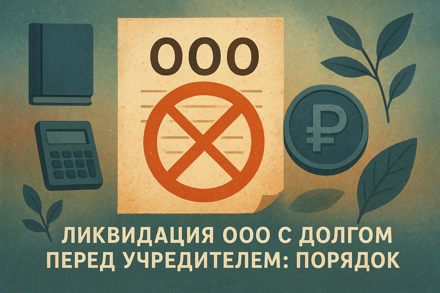 Ликвидация ООО с долгом перед учредителем: порядок