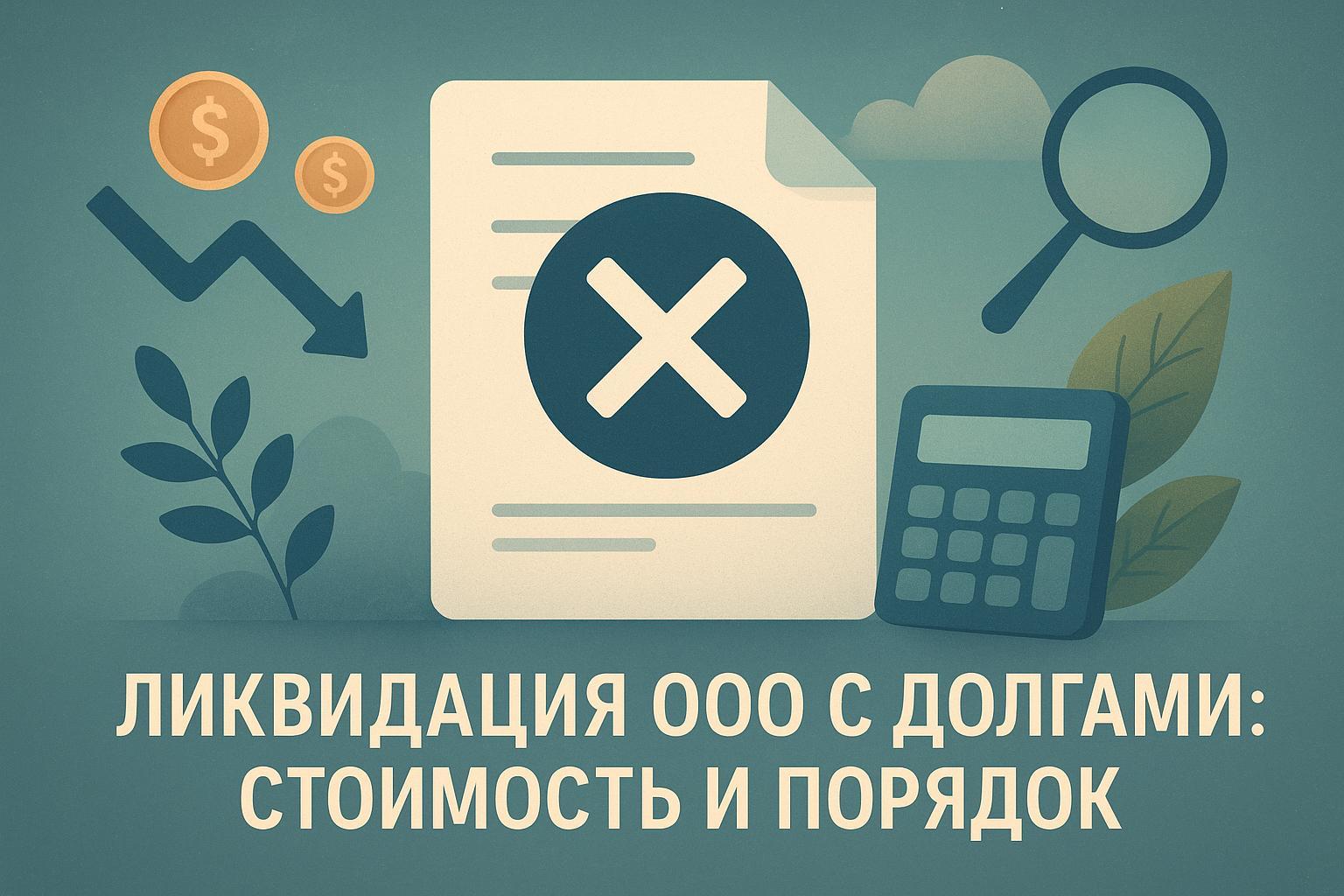 Ликвидация ООО с долгами: стоимость и порядок