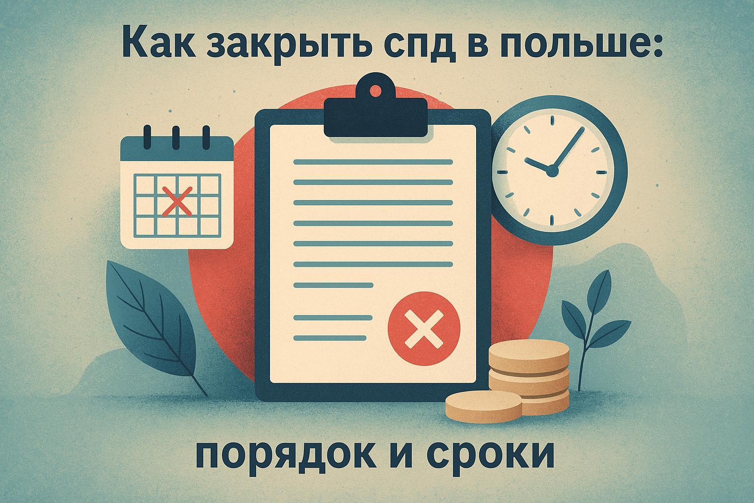 Как закрыть СПД в Польше: порядок и сроки