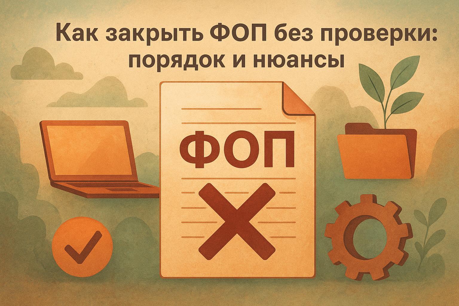Как закрыть ФОП без проверки: порядок и нюансы