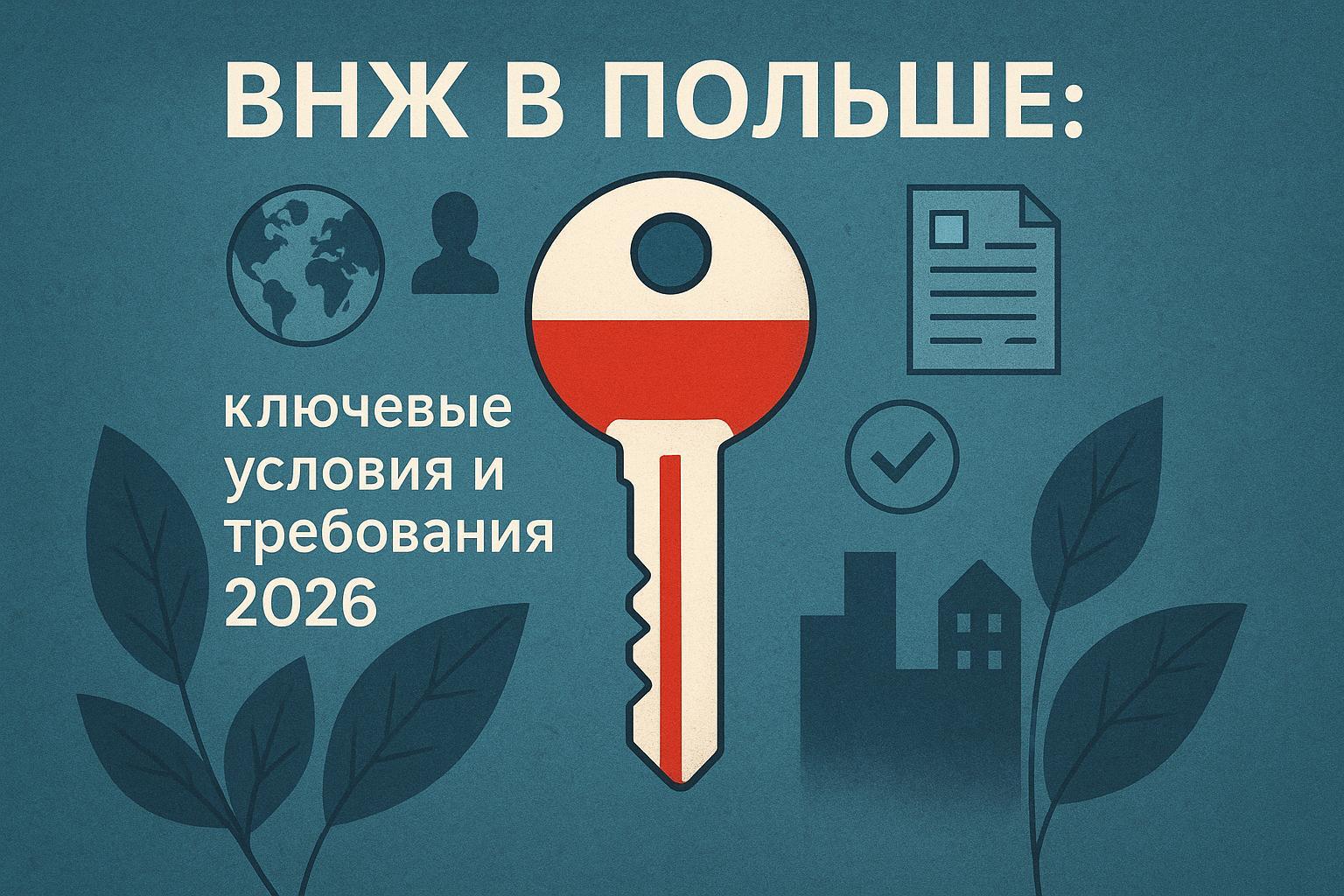 ВНЖ в Польше: ключевые условия и требования 2026